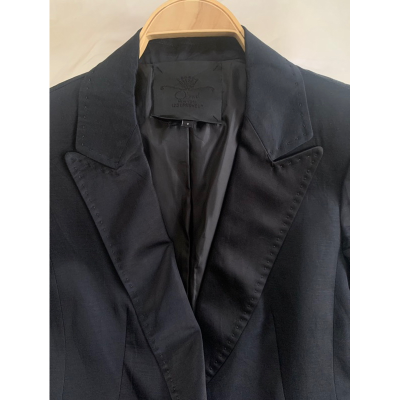 Áo khoác vest M458 form ngắn công sở nhấn eo có độn vai vạt sau kiểu peplum 2 lớp dày dặn 2hand Hàn si ảnh thật