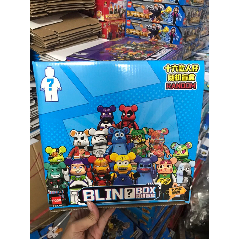 Lắp ráp cho bé minifigure dấu chấm hỏi trọn bộ 16 nhân vật ngẫu nhiên giá rẻ