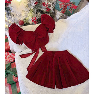 SET ÁO PEPLUM NƠ LƯNG + QUẦN SHORT