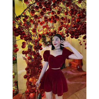 SET ÁO PEPLUM NƠ LƯNG + QUẦN SHORT