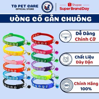 Vòng Cổ Có Chuông Thời Trang Dành Cho Chó Mèo Loại Xịn - Vòng Chuông Bấm Chó Mèo TD Pet Care