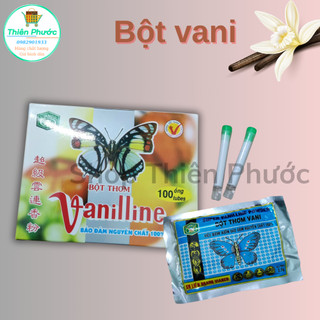 bột thơm vani hiệu COn Bướm nấu chè, làm bánh- 1 hộp 100 ống