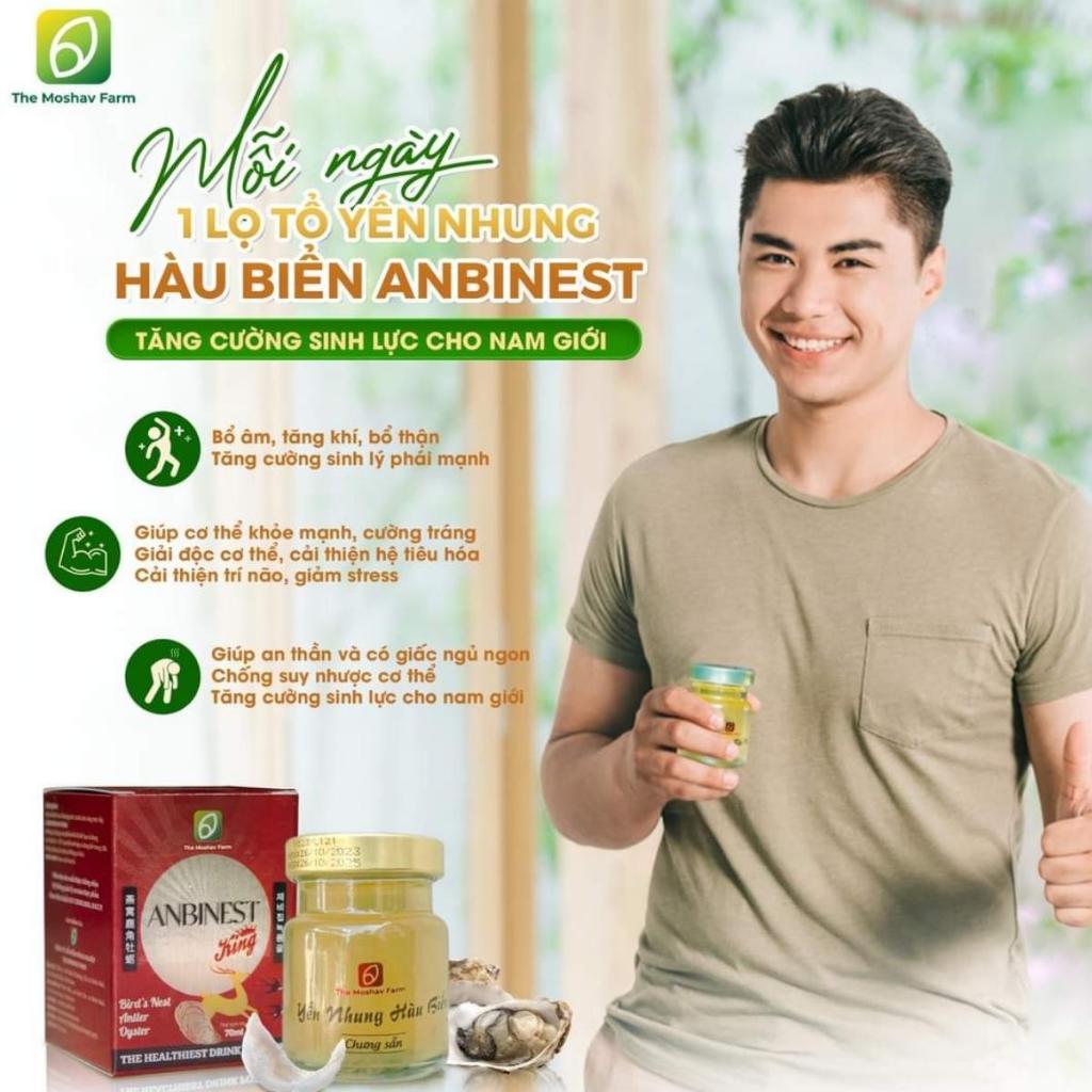 Tổ Yến Nhung Hươu Hàu Biển Anbinest, Yến chưng nhung hàu đường phèn The Moshav Farm