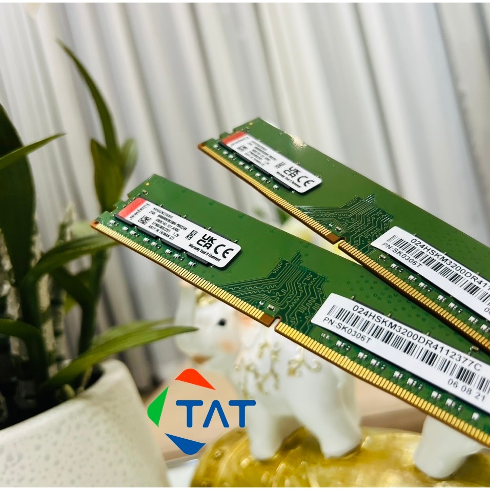 Ram Kingston 8GB 3200Mhz DDR4 Dùng Cho Máy Tính PC Desktop - Bảo hành 36 tháng 1 đổi 1