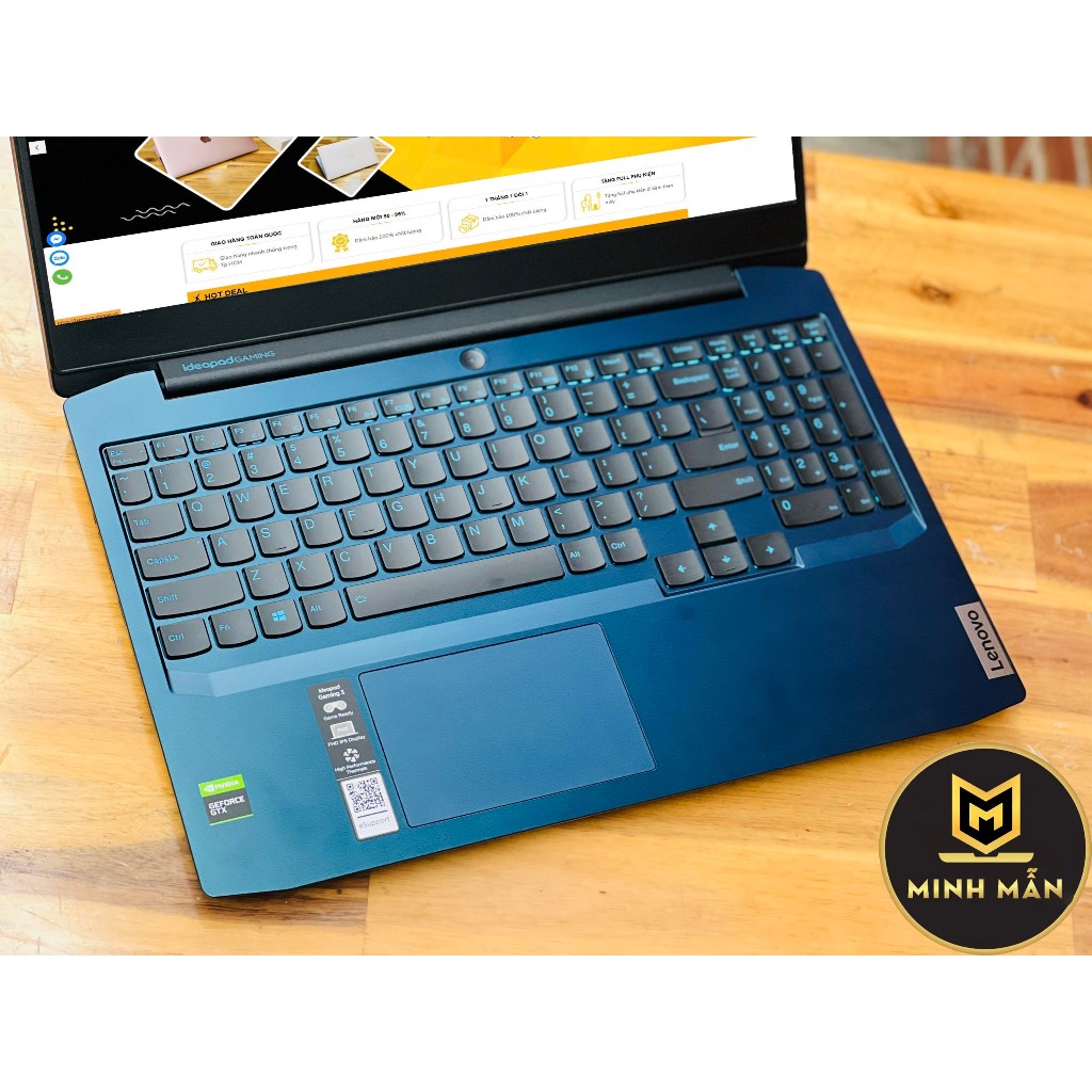 LENOVO IDEAPAD GAMING 3 15IMH05 i5 10300H/ RAM 8GB/ SSD 512GB/ 15.6INCH FHD/ GTX1650Ti 4GB/ ĐÈN PHÍM XANH/ CHUYÊN GAME