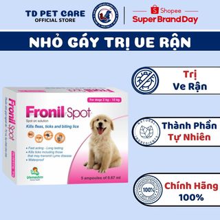 Tuýp Nhỏ Gáy Diệt Ve Chó Fronil Spot - Nhỏ Gáy Cho Chó Fronil TD Pet Care