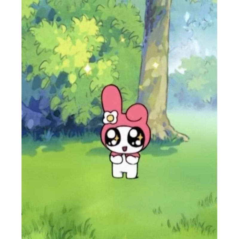 Sticker chú thỏ hồng moe moe kawaii