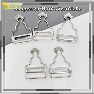 Set 10 Chiếc Móc Cho Quần Yếm, size 3cm, 4cm, màu bạc, đồng