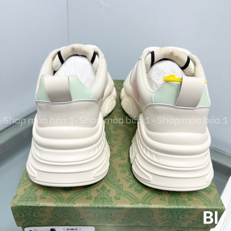 Giày thể thao sneaker gc tem dài vân hoạ tiết hồng fullbox