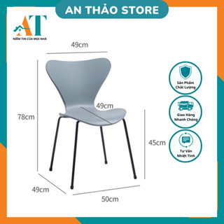 Ghế nhựa cánh én chân sắt sơn tĩnh điện cao cấp, ghế bàn cafe thời trang cao cấp VNXK