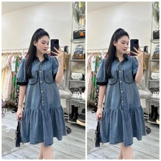 ĐẦM JEAN DENIM SUÔNG BẦU MẶC THOẢI MÁI NEW
