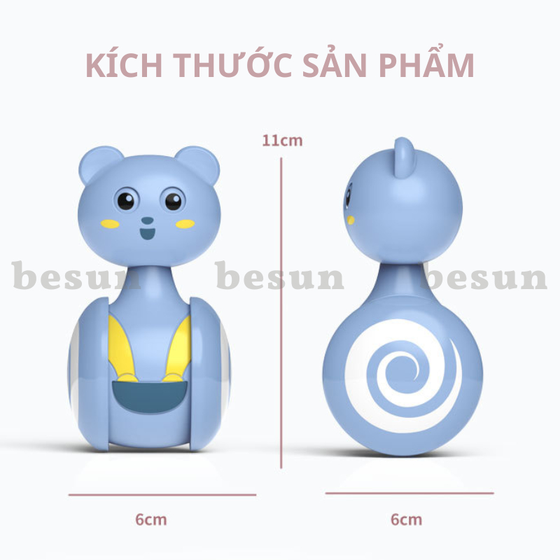 Lật đật to cho bé BESUN biết gật gù, có chuông kêu kích thích giác quan
