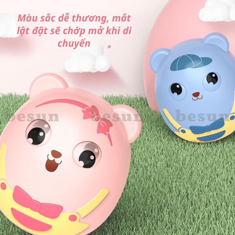 Lật đật to cho bé BESUN biết gật gù, có chuông kêu kích thích giác quan