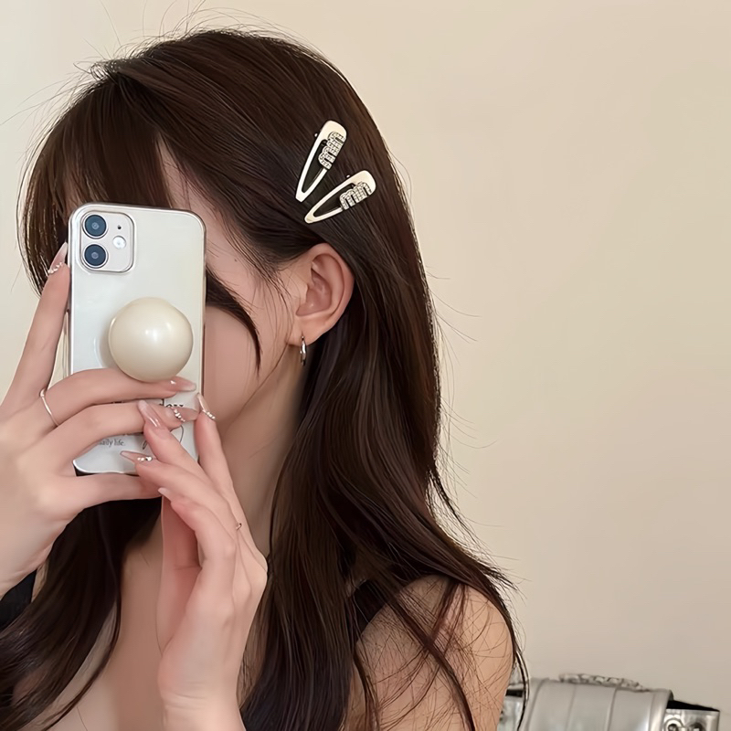 SET 15 Kẹp Tóc Mái Đính Đá Cao Cấp