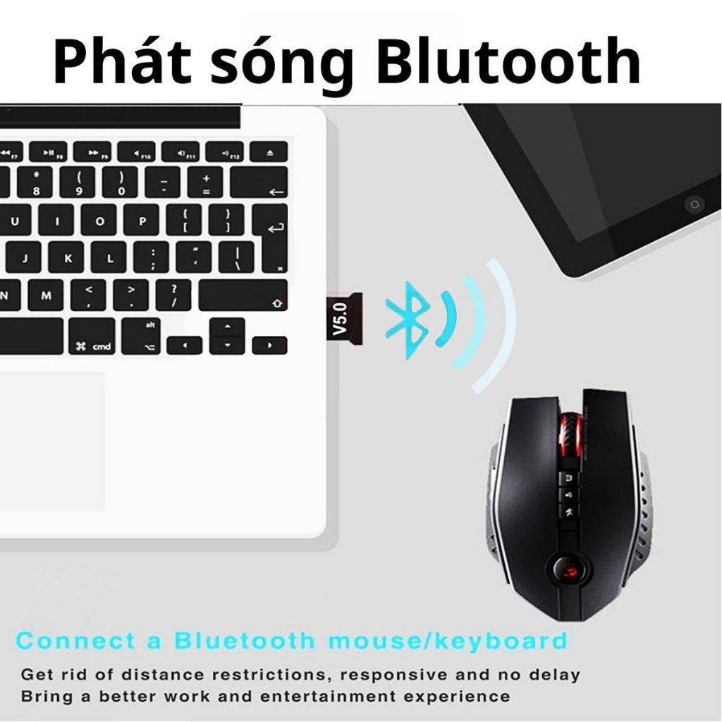 USB Bluetooth Dongle 5.0 giúp máy tính bàn, máy tính cây, Laptop thu phát sóng bluetooth- Phu Kiện 97