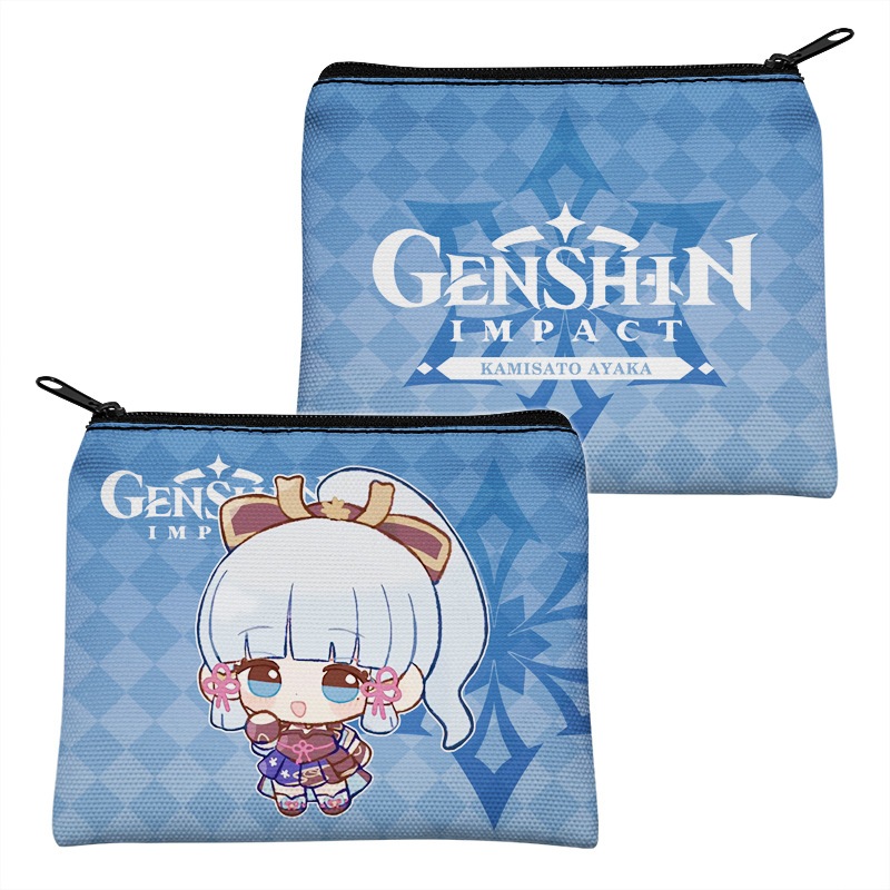 Ví đựng tiền, thẻ, tiền xu game Honkai Star Rail thời trang Canvas Nam và Nữ dễ thương nhiều mẫu Kafka, Jingliu, Sói Bạc