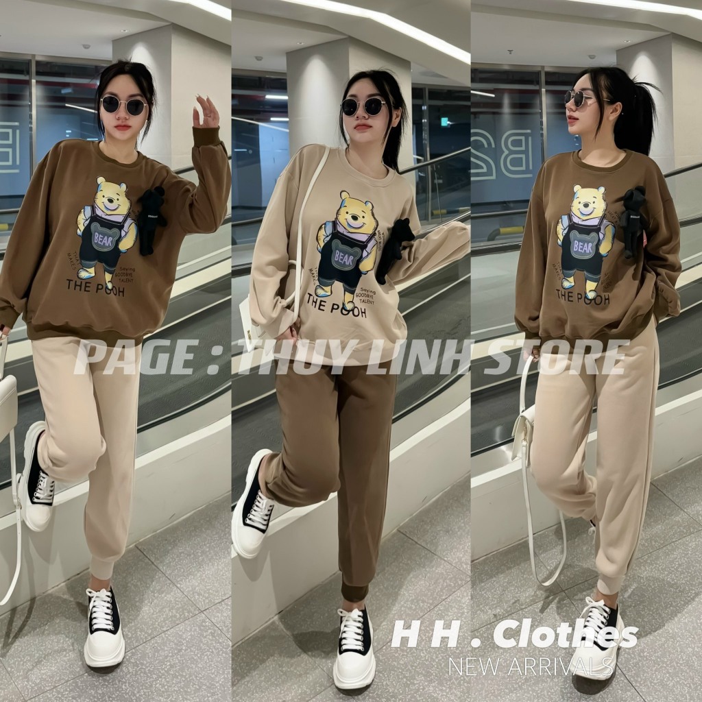 set bộ kèm gấu xinh xỉu HN67