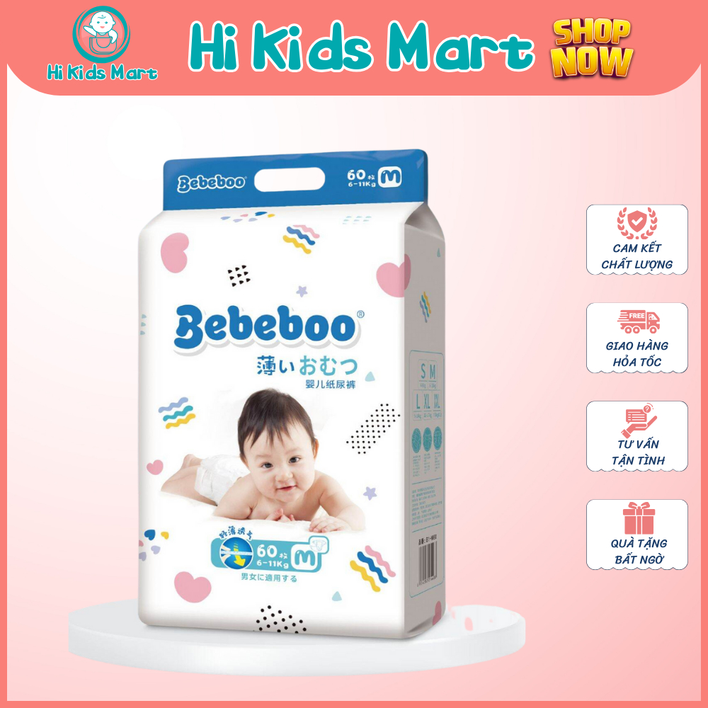 BỈM QUẦN/ DÁN BEBEBOO S70/M60/L50/XL46/XXL42/XXXL40