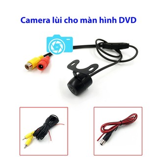 Camera lùi cho màn hình dvd, hình trụ, điện 12v, độ phân giải 650tvline, góc quay 100 độ