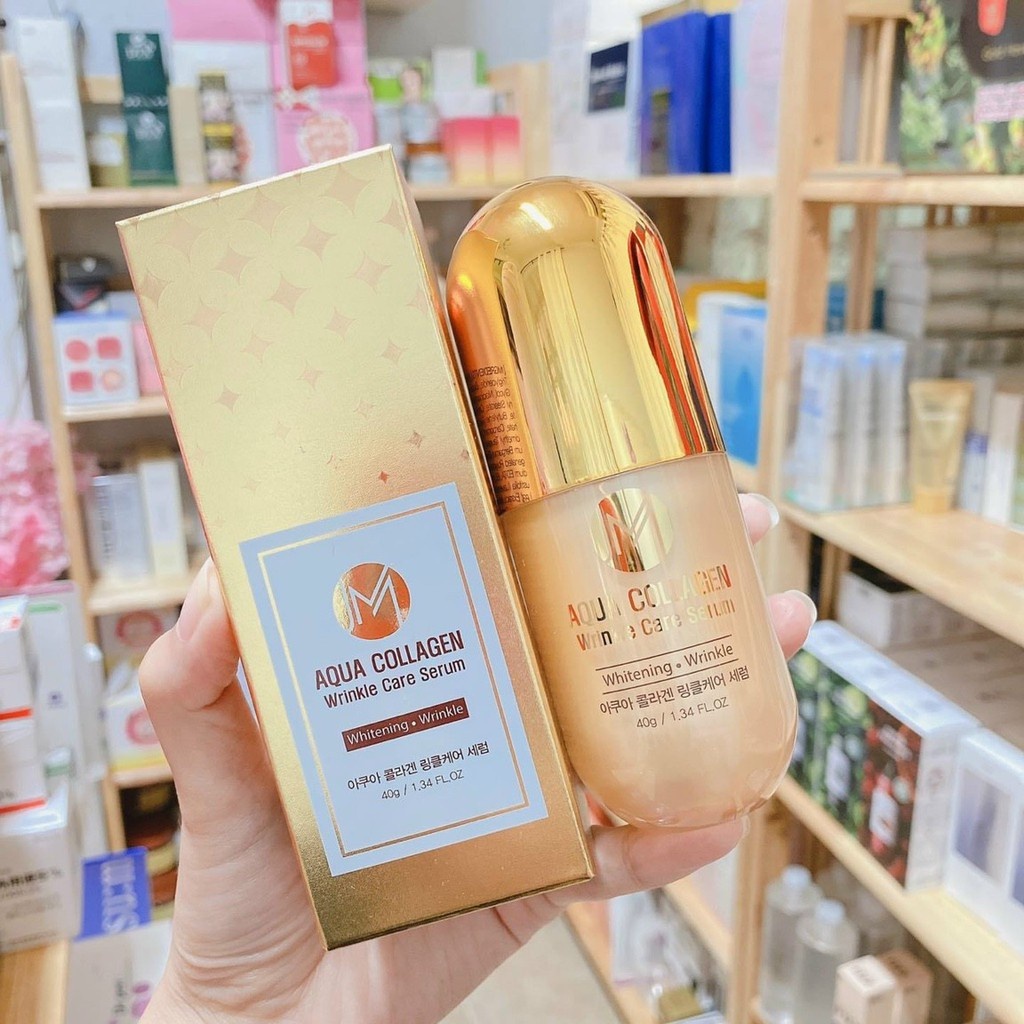 Serum Dưỡng Ẩm, Chống Lão Hóa, Trắng Da Collagen tươi, JM Aqua Collagen Wrinkle Care 40g
