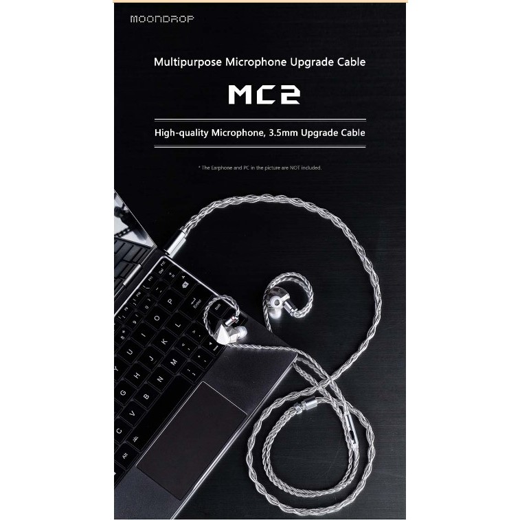 Cable MOONDROP MC2 | Đồng OFC 4N | Có Mic | Dây Cáp nâng cấp tai nghe