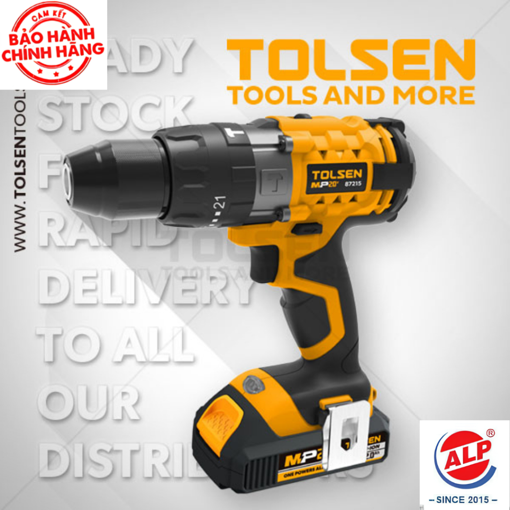 TOLSEN Máy Khoan Pin Cầm Tay Có Búa - 87215
