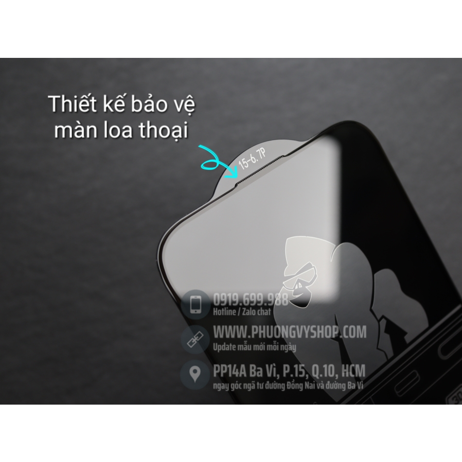 Dán cường lực KINGKONG iPhone 14 Pro Max, 13 Pro, iPhone 12 mini, iPhone 13 ProMax...