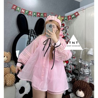 Set áo babydoll thắt dây giấu quần