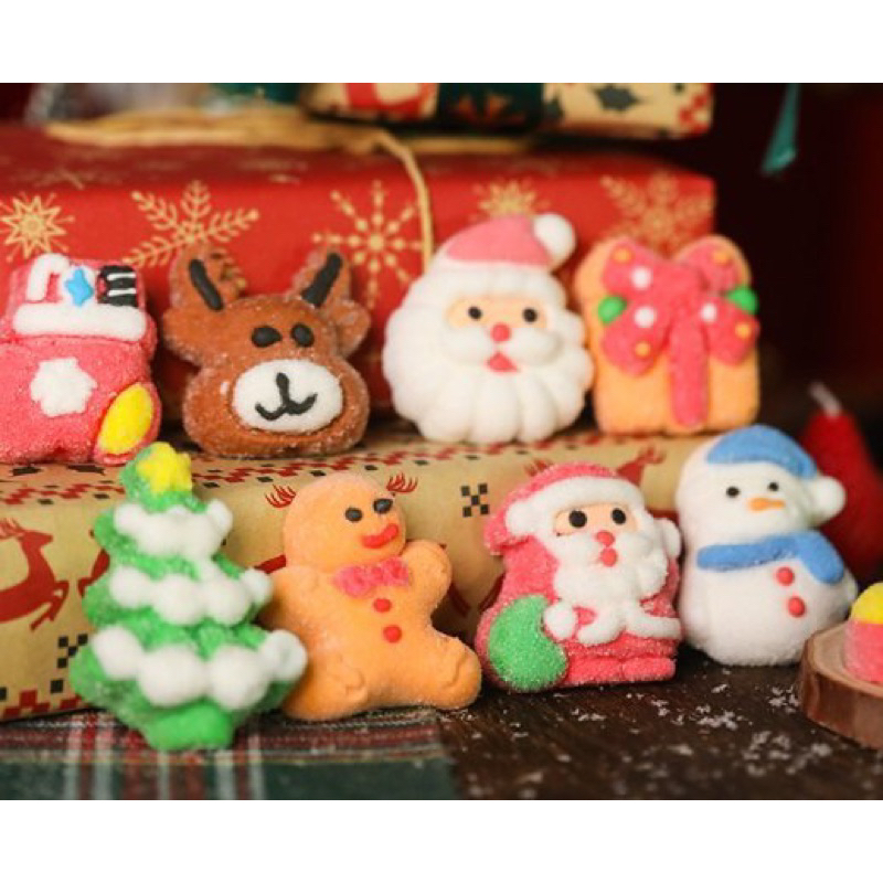 Hộp 24 cái kẹo mashmallow Giáng sinh