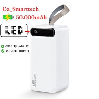Sạc dự phòng wekome wp- 283 50000mah |sử dụng pin dự phòng dung lượng lớn có màn hình hiển thị phần trăm pin
