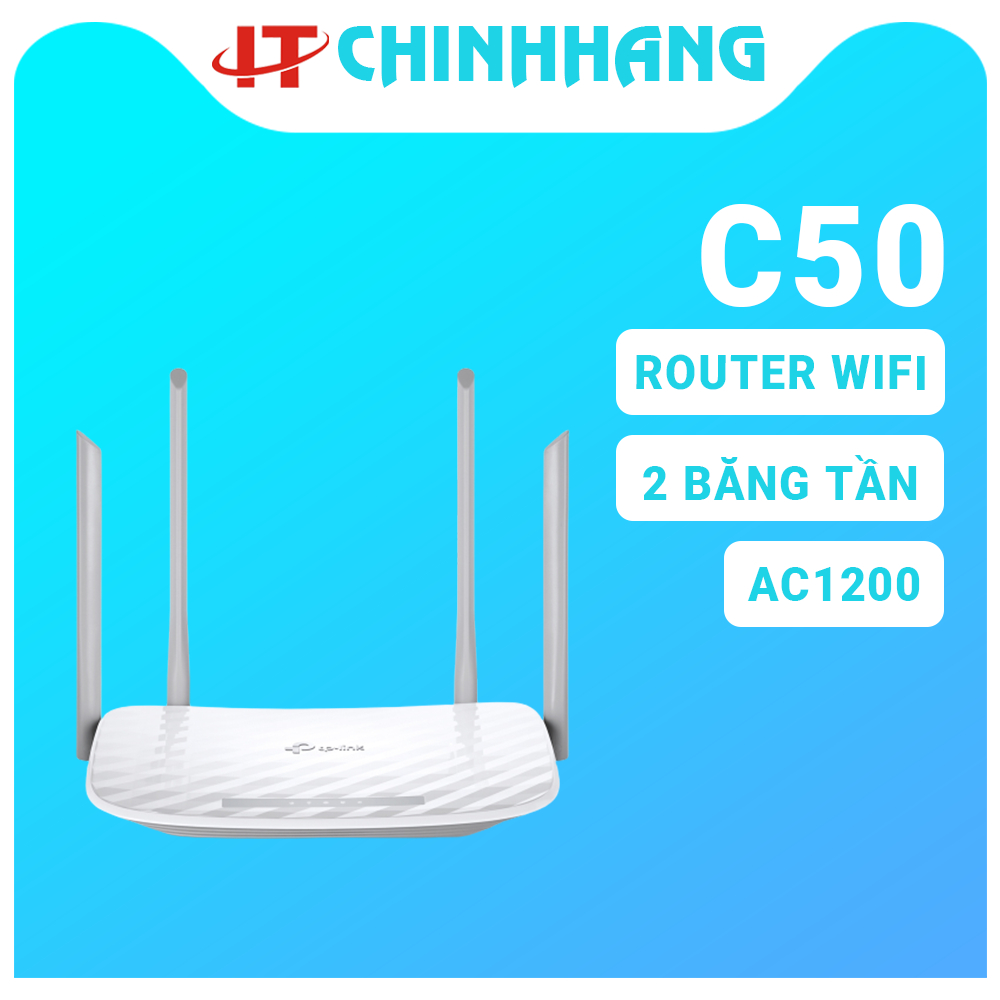 Bộ phát Wifi băng tầng kép Tp-link Archer C50 - Hàng Chính Hãng