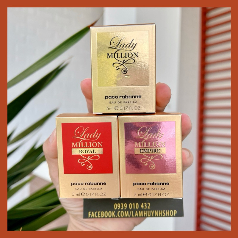 Nước hoa mini LADY MILLION EDP - Royal - Empire 5ml