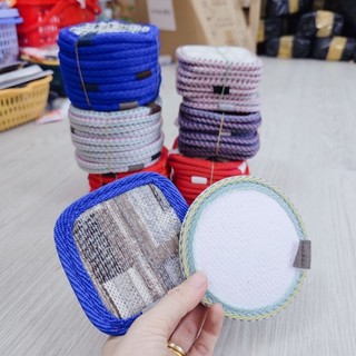 Đế lót ly vải hình tròn , hình vuông 9cm