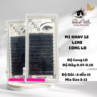 Mi khay acb mix size cong li,l,ld,m,lc / dày 0.07-0.10 / dụng cụ mi / belash