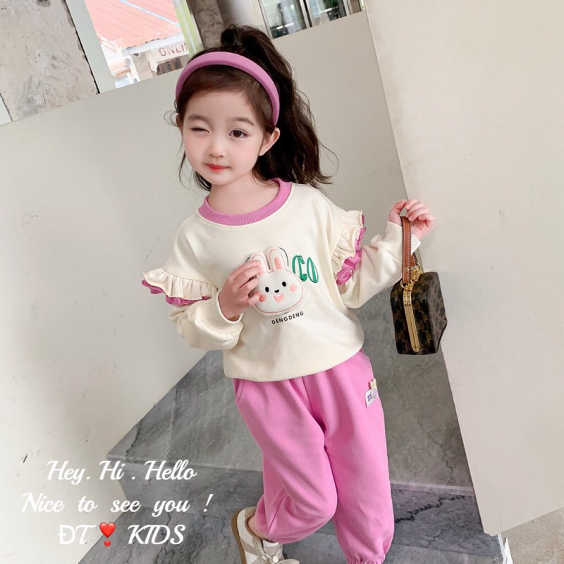 Set bộ thu đông dài tay cho bé gái