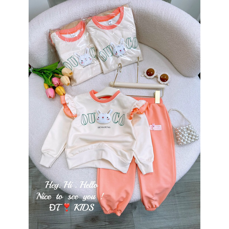 Set bộ thu đông dài tay cho bé gái