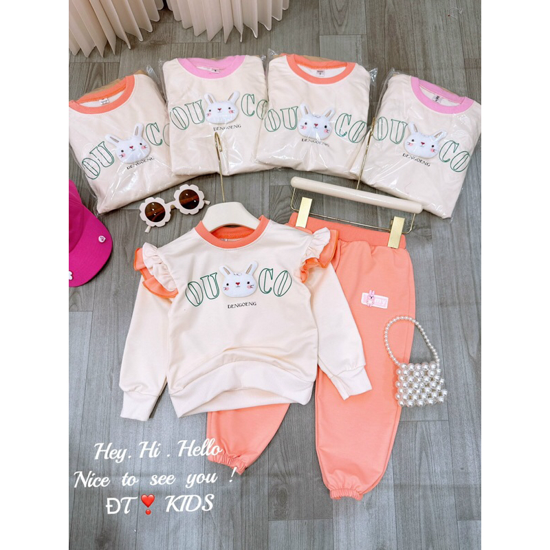 Set bộ thu đông dài tay cho bé gái