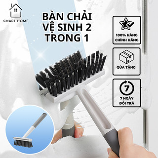 Bàn Chải Mini Vệ Sinh Cửa Kính / Phòng Tắm Đa Năng Tiện Dụng 2 trong 1 kèm đầu gạt nước Smart Home