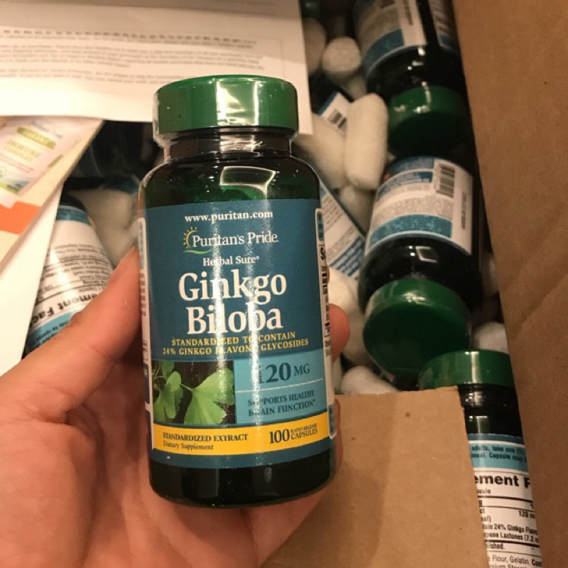 Viên Uống Tăng Tuần Hoàn Não Ginkgo Biloba 120mg 100 viên Puritan's Pride