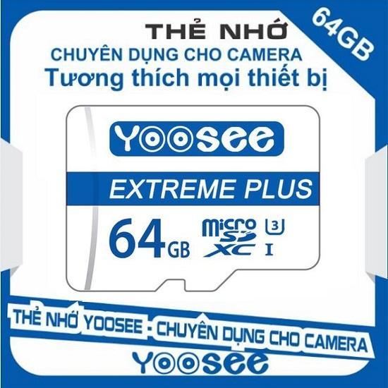 Thẻ Nhớ Micro SDXC Yoosee 64GB Cao Cấp, Class 10, Tốc Độ Cao Chuyên Dụng Cho Camera, Điện Thoại