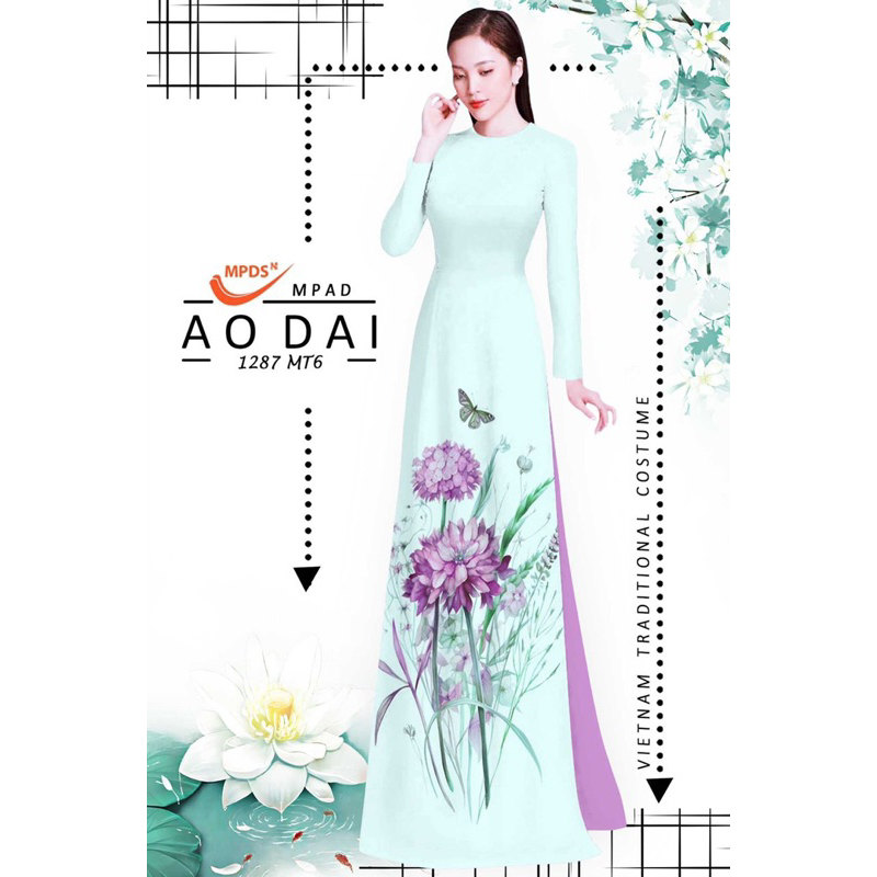 Vải áo dài 3D