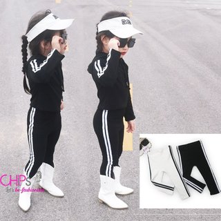 Quần Legging Dài Thu Đông Cho Bé Gái Hai Màu Đen Và Trắng