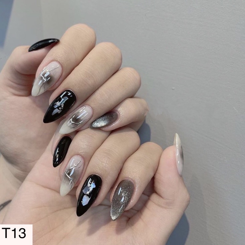 nailbox đen phối xà cừ