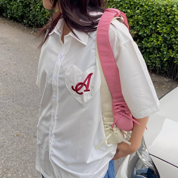 Áo sơ mi LOVE POCKET TRẮNG AMM