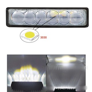 Đèn pha trợ sáng C6 ánh sáng trắng nhựa tản nhiệt ABS