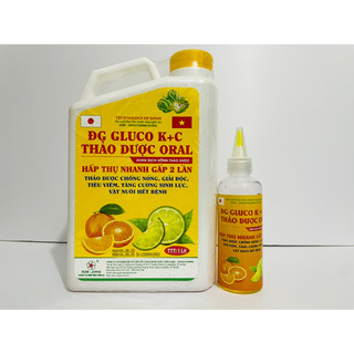 Điện giải gluco k+c thảo dược oral - chống nóng, giải độc, làm mát gà