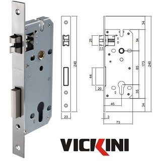 [Hỏa tốc HCM] THÂN KHÓA VICKINI CỬA CHÍNH - DÙNG CHO TAY ỐP 25-26CM