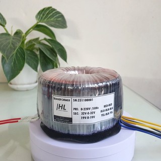 100% dây đồng] biến áp nguồn xuyến loa kéo 32v 0 32v, 19v 0 19v