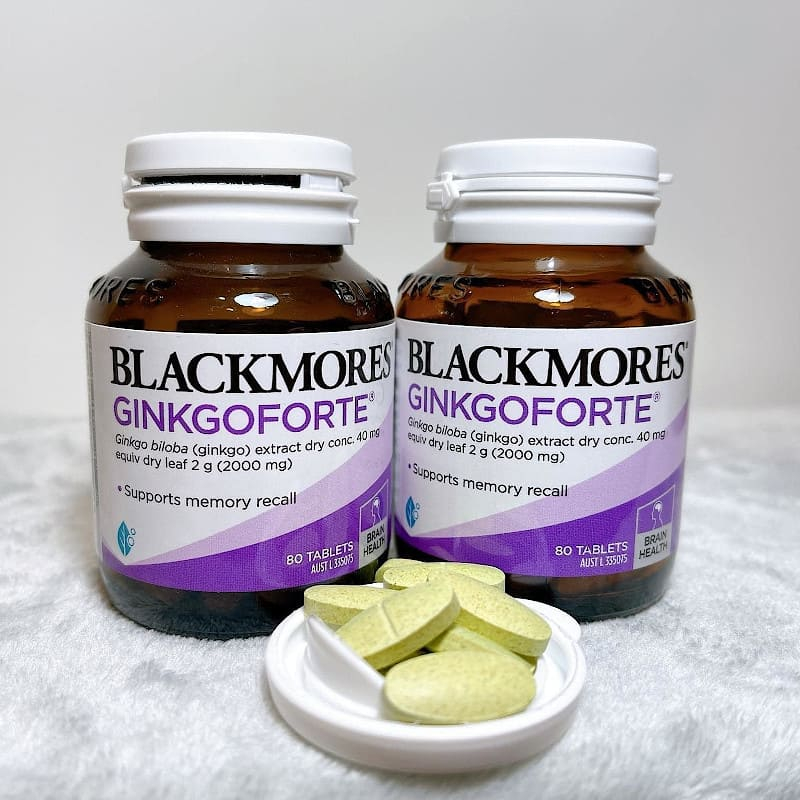 ( Lọ 80 Viên ) Viên Uống Hỗ Trợ Tăng Cường Trí Nhớ Blackmores GinkgoForte Úc ( Ginkgo Forte 80 viên)