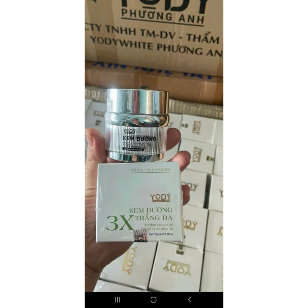 Kem 3x Phương Anh, kem dưỡng trắng da ban ngày chính hãng